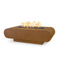 Outdoor Plus La Jolla Fire Pit - Corten Steel, Hammered Copper, Stainless Steel