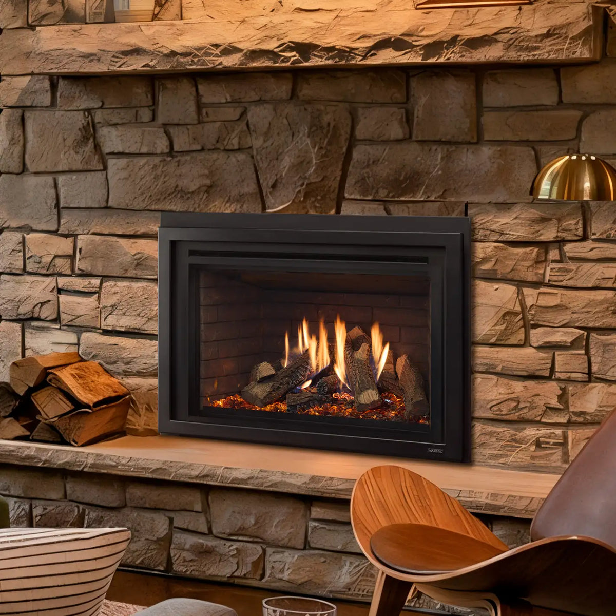 Majestic Ruby Platinum Direct Vent Gas Fireplace Insert - 30"