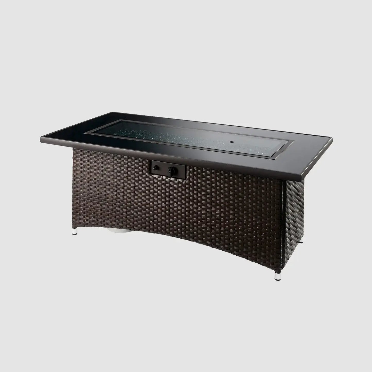 Outdoor GreatRoom Montego Linear Brown Fire Pit Table