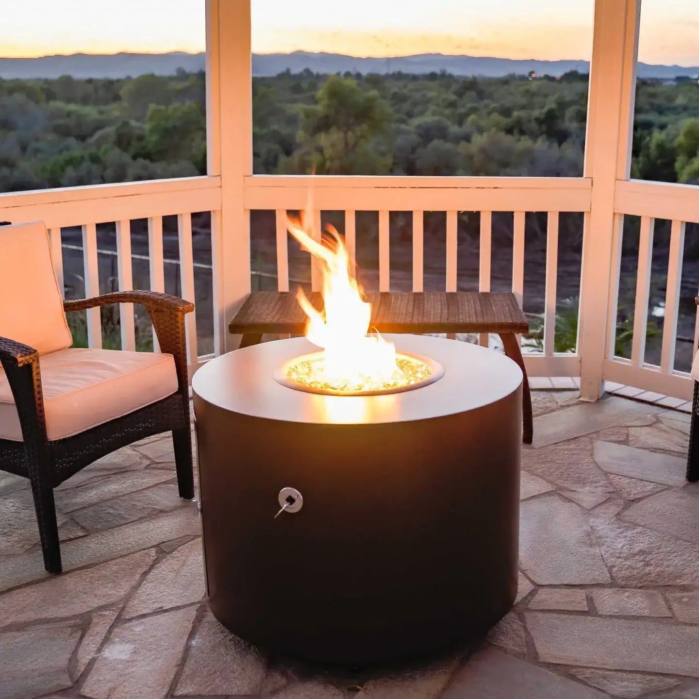 Outdoor Plus Beverly Fire Pit - Powder Coated