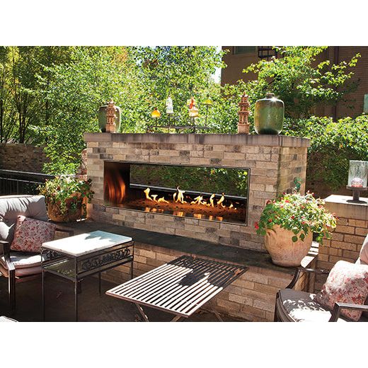 Empire 60" Carol Rose Linear See-Through Coastal Collection Outdoor Fireplace
