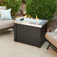 Outdoor GreatRoom Providence Rectangular Fire Pit Table