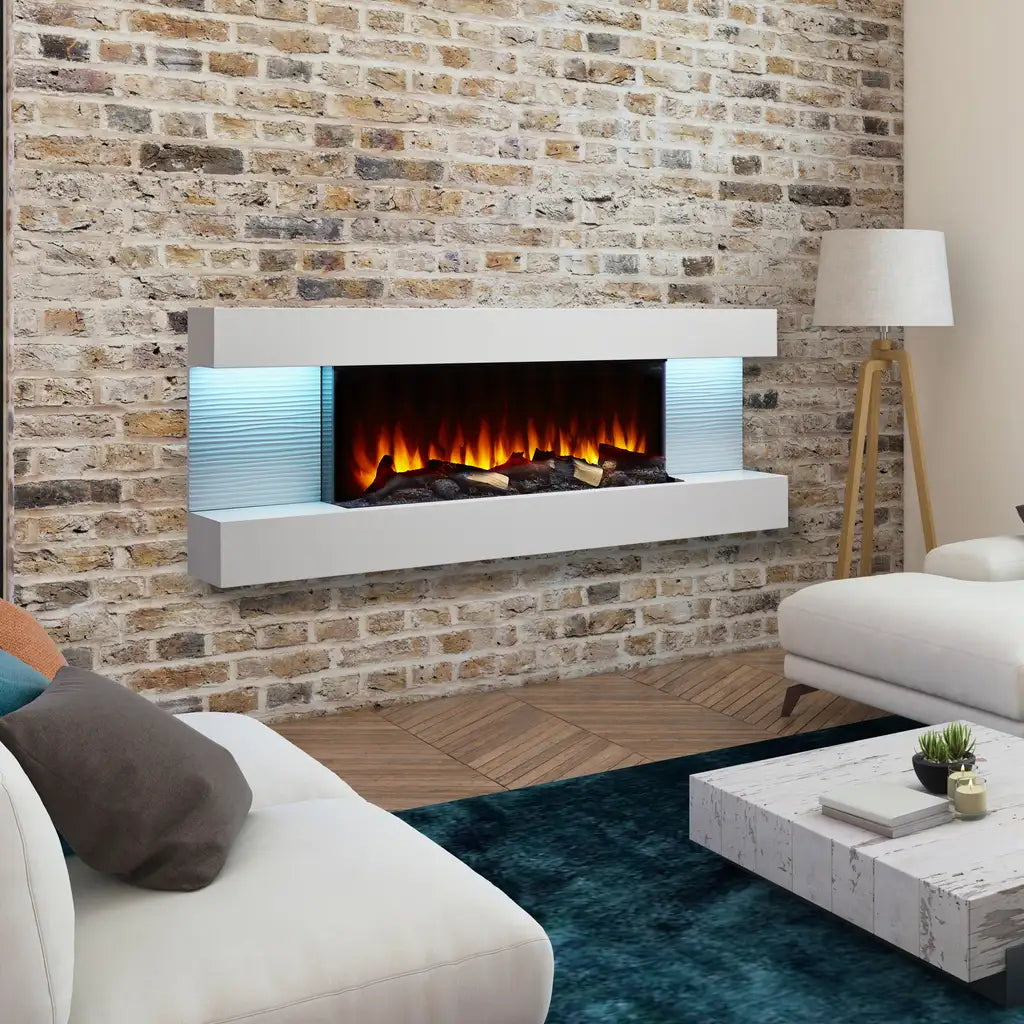 SimpliFire Format Floating Mantel Electric Fireplace - 36"