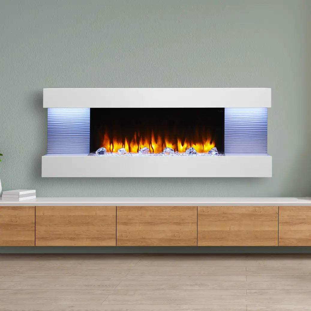 SimpliFire Format Floating Mantel Electric Fireplace - 36"