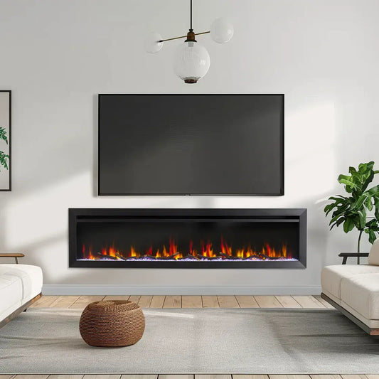SimpliFire Allusion Slim 72" Electric Fireplace