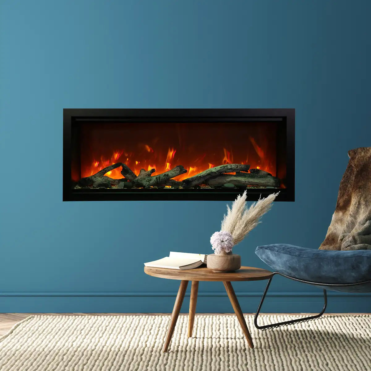 Amantii Symmetry Bespoke XT Smart Electric Fireplace - 60"