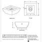 Outdoor Plus Avalon Wide Ledge Fire Pit - GFRC Concrete - 42"