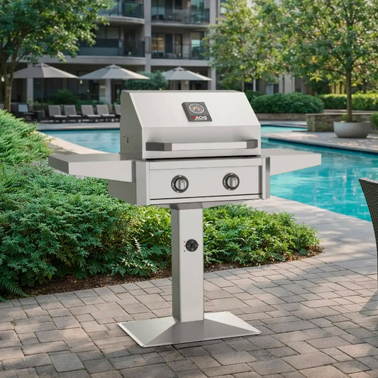 American Outdoor Grill 24" In-Ground/Patio T-Series Post Mount Gas Grill