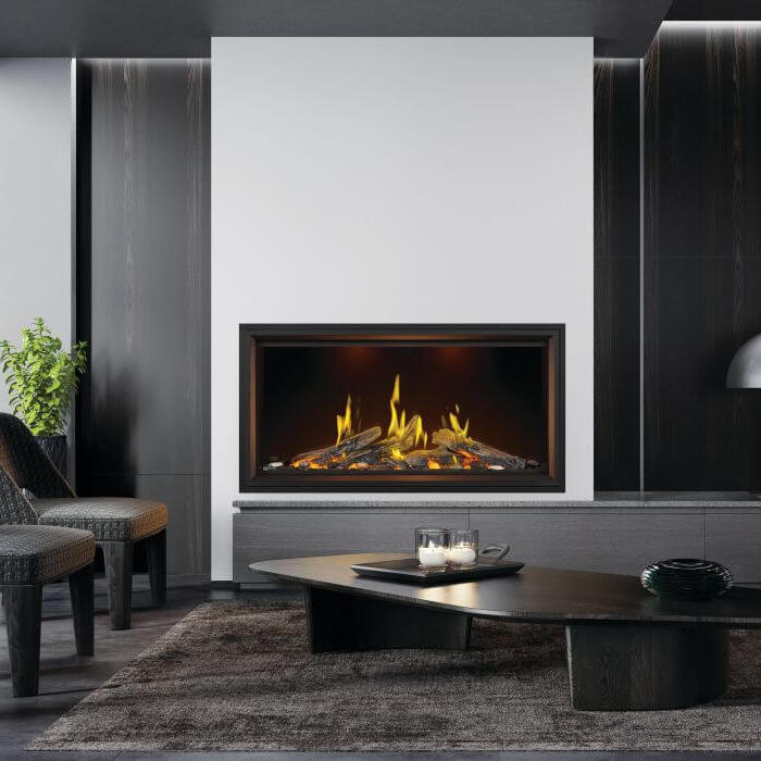 Napoleon Tall Linear Vector 50" Gas Fireplace with Luminous Logs - TLV50L