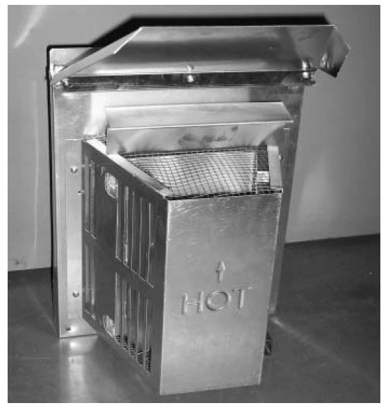 Majestic DVP Extended Rain Shield / Vinyl Soffit Shield - 5" x 8" - TRAP-VSS