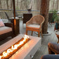 Outdoor Plus Cabo Linear Fire Pit - Concrete