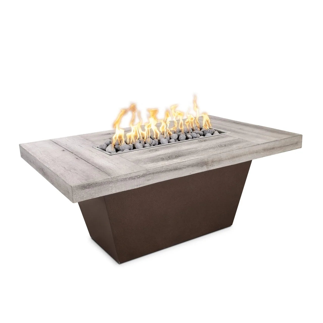 Outdoor Plus Tacoma Wood Grain Fire Table