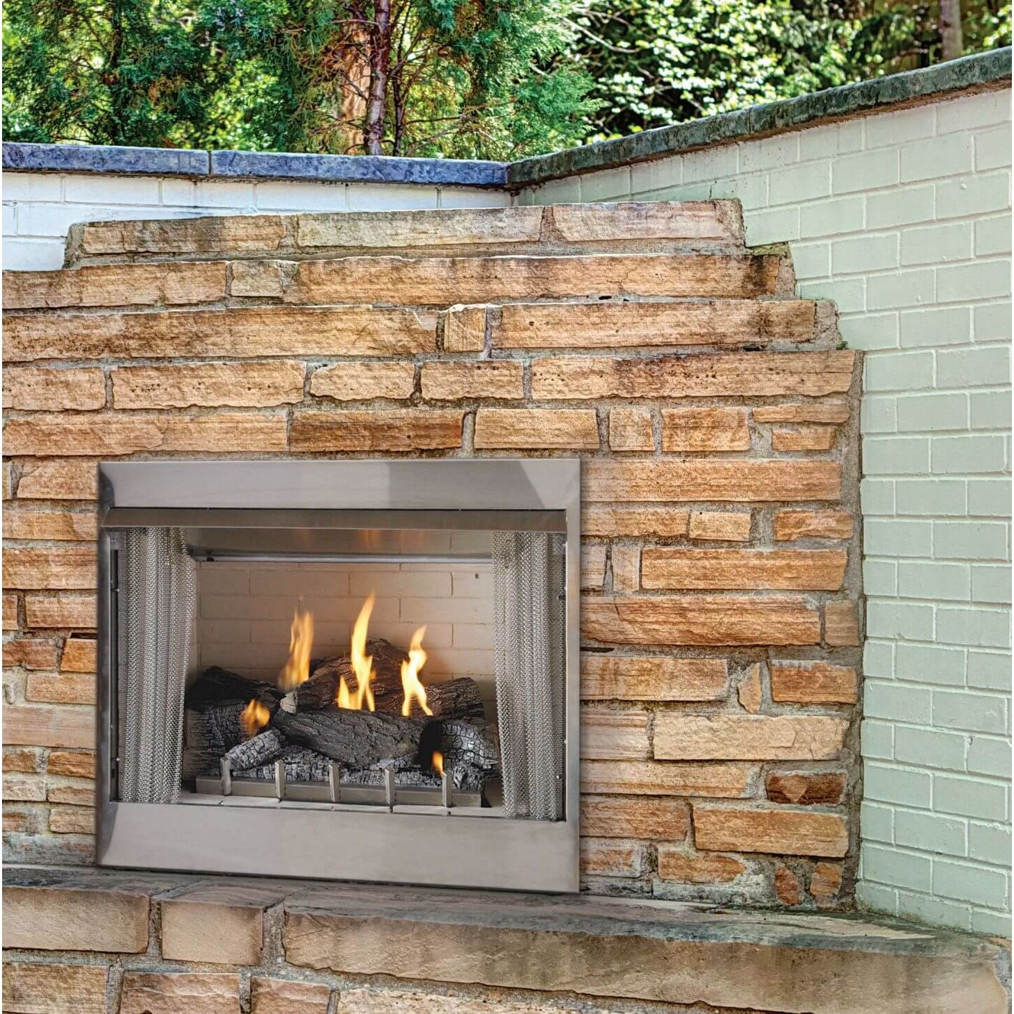 Empire Carol Rose Outdoor Vent-Free Fireplace - 42