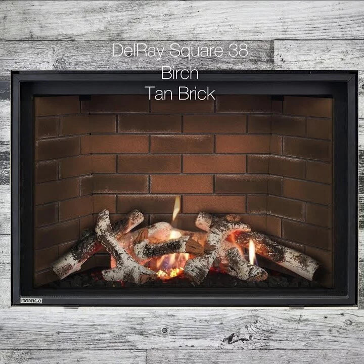 Montigo DelRay Square 42" Direct Vent Gas Fireplace - DRSQ42NI
