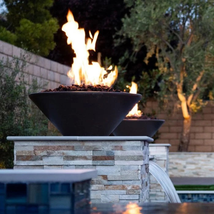 Outdoor Plus Cazo Fire Bowl - Concrete