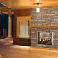 Majestic Fortress 36" Indoor/Outdoor See-Through Gas Fireplace