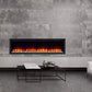 SimpliFire Allusion Platinum Linear Electric Fireplace - 72"