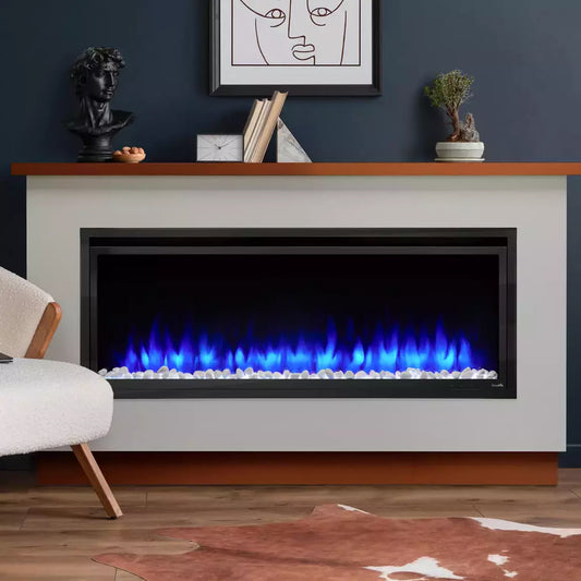 SimpliFire Allusion Platinum Linear Electric Fireplace - 60"