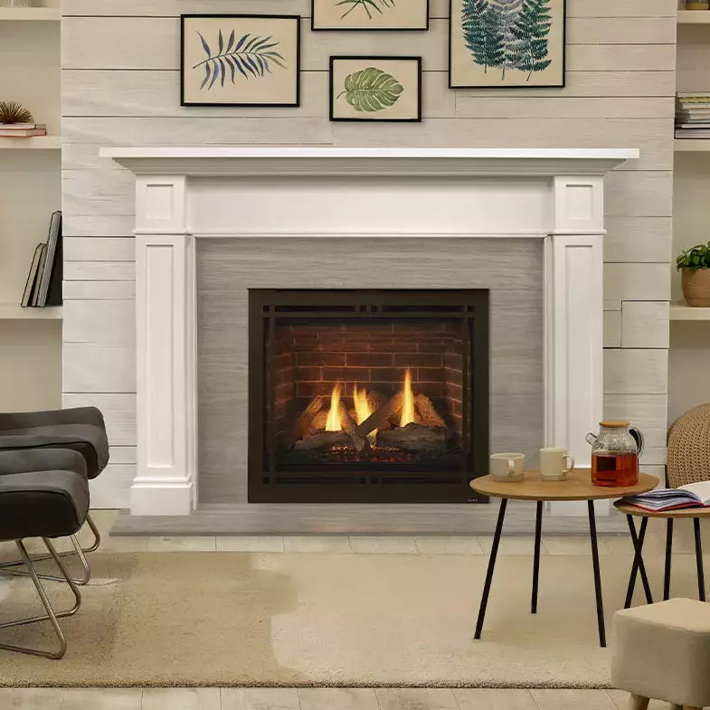 Majestic Quartz Platinum 36" Direct Vent Gas Fireplace - Includes Touchscreen Remote and Blower