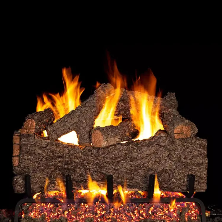 Peterson Real Fyre Chestnut Oak Vented Gas Log Set