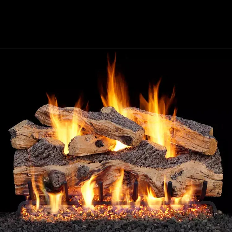 Peterson Real Fyre Gnarled Split Oak ANSI Vented Gas Log Set