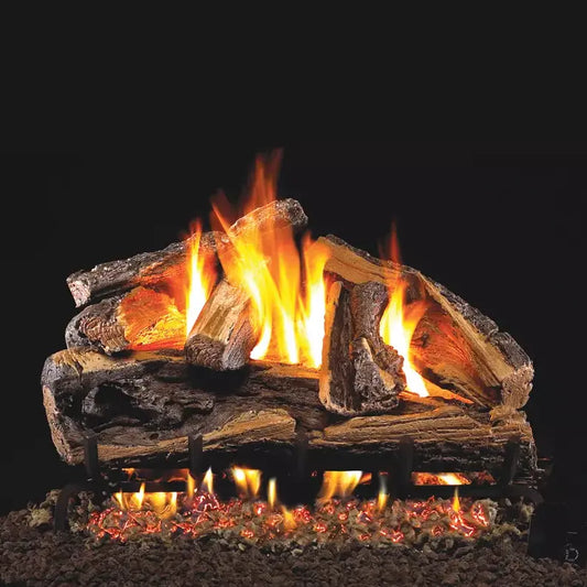 Peterson Real Fyre Rugged Split Oak Vented Gas Log Set