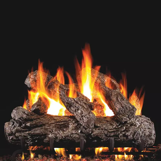 Peterson Real Fyre Rustic Oak Vented Gas Log Set