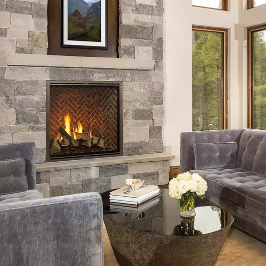 Majestic Marquis II 42" Direct Vent Gas Fireplace - Includes Touchscreen Remote and Log Set