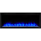 SimpliFire Allusion Platinum Linear Electric Fireplace - 60"