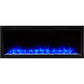 SimpliFire Allusion Platinum Linear Electric Fireplace - 72"