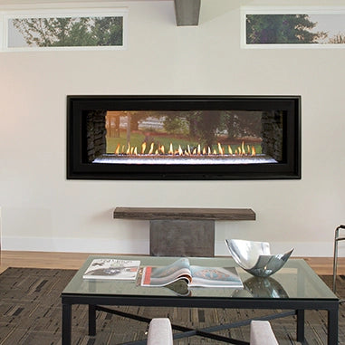 Empire 48" Boulevard See-Through Direct Vent Linear Fireplace with Multi-Function Remote
