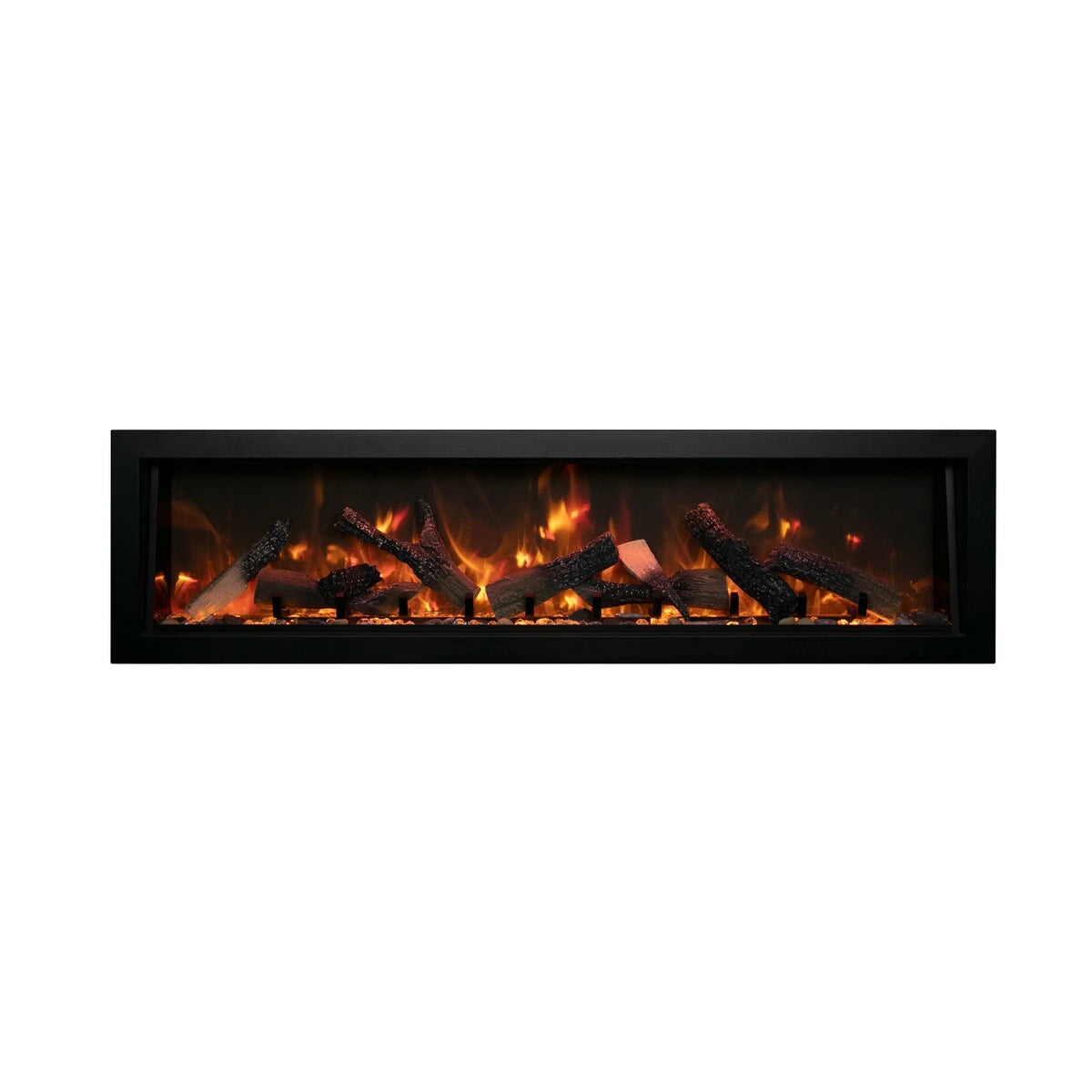 Amantii Panorama BI Deep XT Smart Electric Fireplace - 72" Indoor/Outdoor, WiFi Enabled