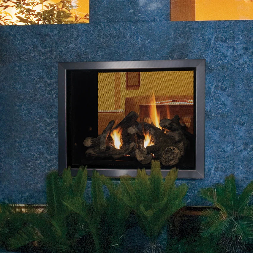 Superior DRT63STTYN Power Vent See-Through Direct Vent Gas Fireplace - 40"