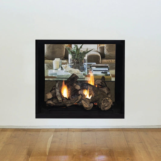 Superior DRT63STTYN Power Vent See-Through Direct Vent Gas Fireplace - 40"