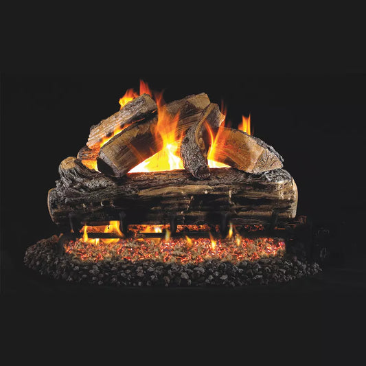 Peterson Real Fyre Split Oak Vented Gas Log Set