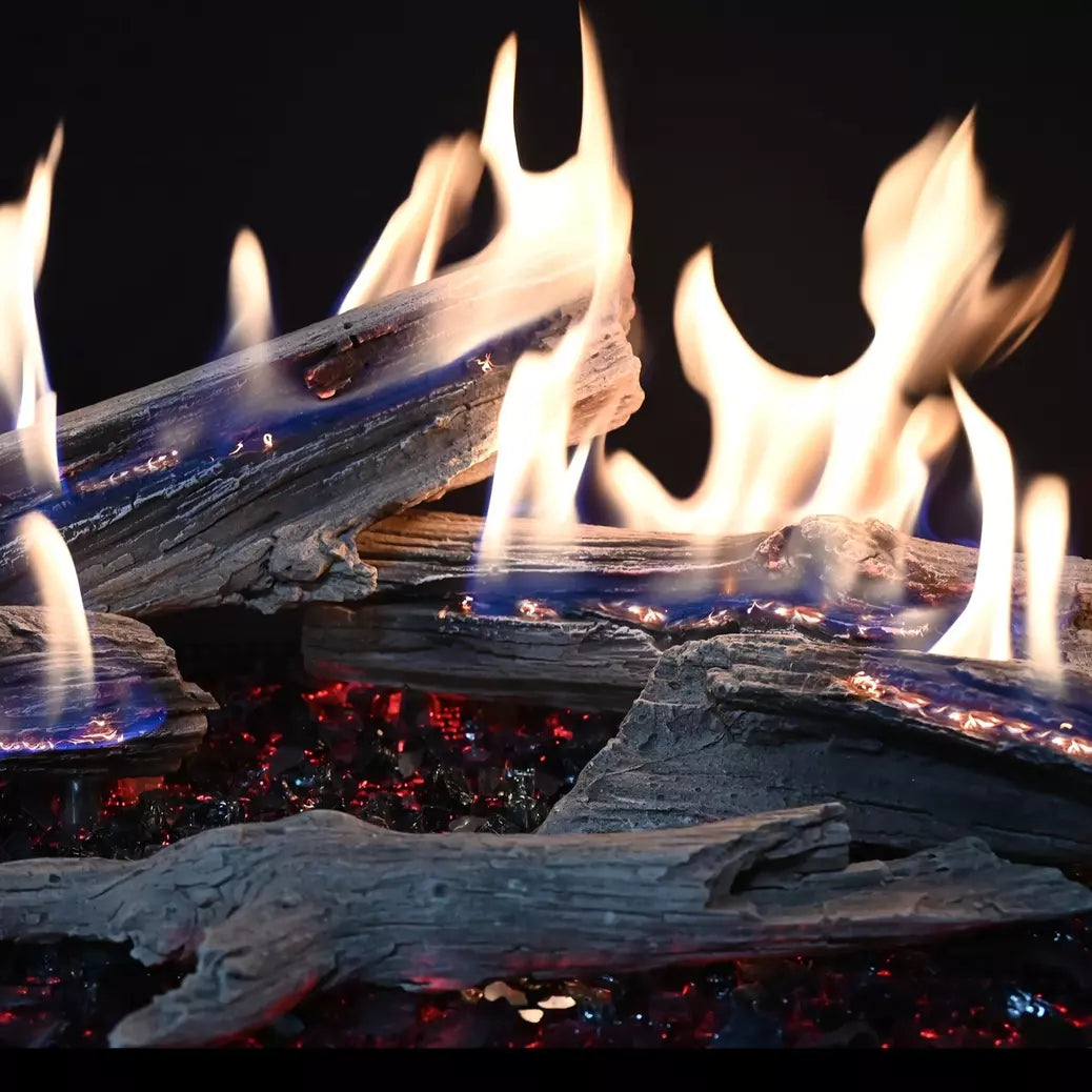 Grand Canyon Western Driftwood Bedrock Traditional GlowFire Log Set