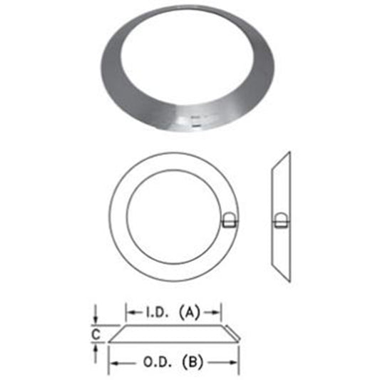 Duravent B-Vent 10" Adjustable Storm Collar