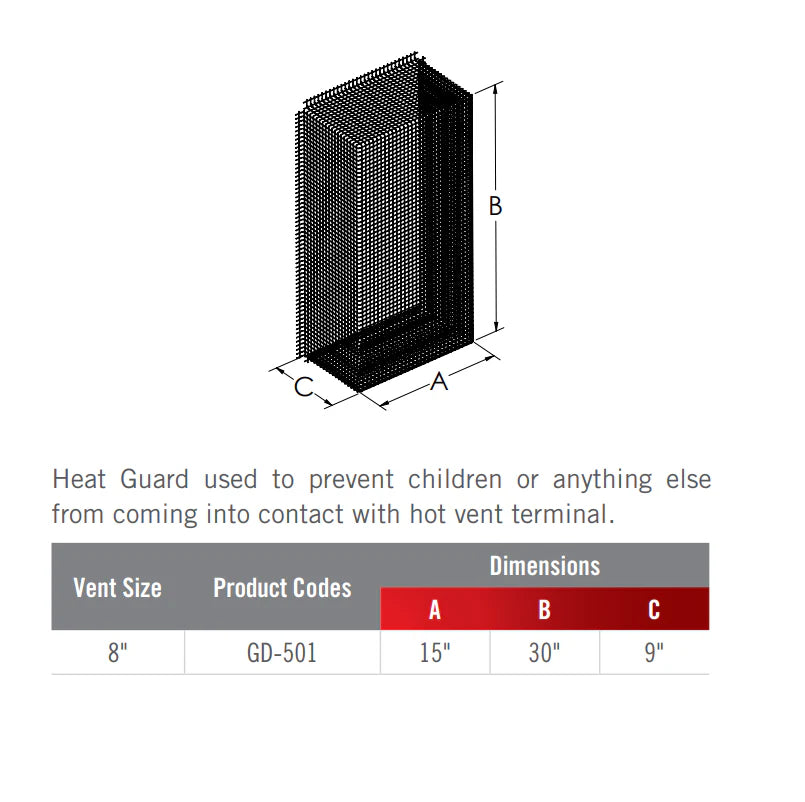 Napoleon 5" x 8" Heat Guard - GD-501