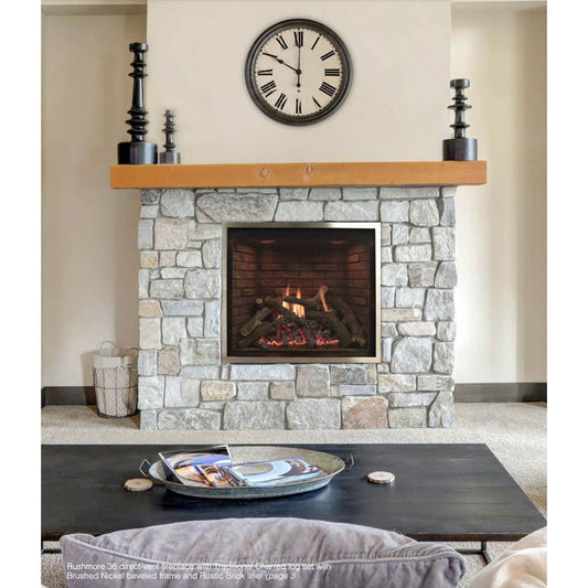 Empire 36" TruFlame Technology Rushmore Clean-Face Direct-Vent Fireplace