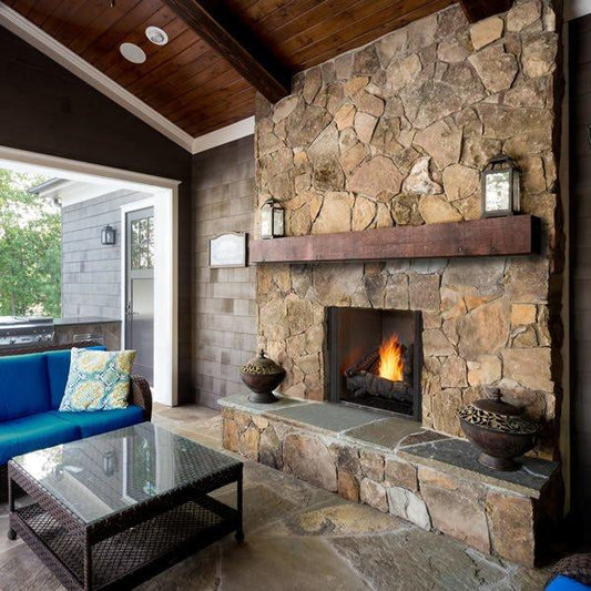 Majestic Courtyard 42" Outdoor Gas Fireplace (Concrete Refractory)