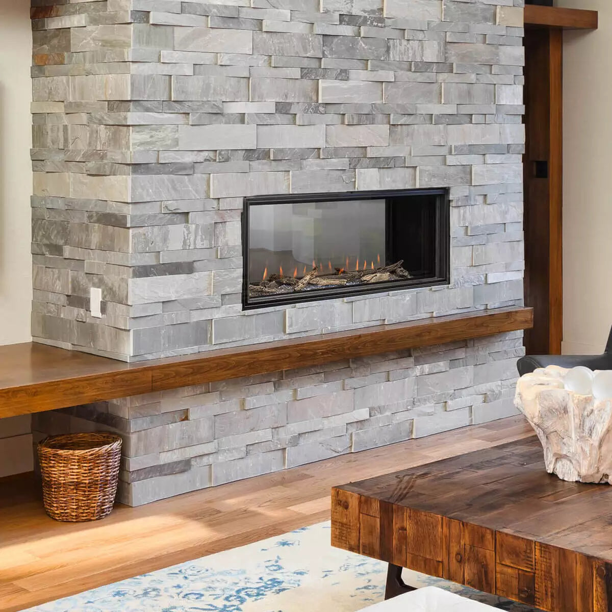 Montigo Distinction 36" See-Through Direct Vent Linear Gas Fireplace