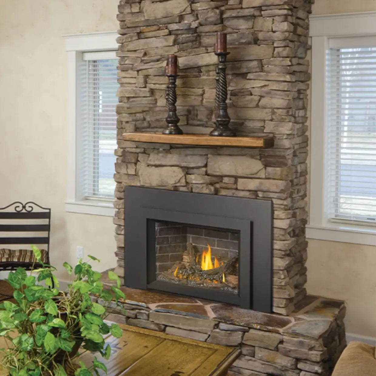 Napoleon Oakville 3 Direct Vent Gas Fireplace Insert – The Great Napoleon Oakville 3 Direct Vent Gas Fireplace Insert – The Great