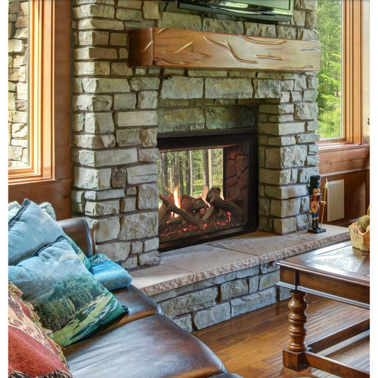 Empire 40" See-Through TruFlame Technology Rushmore Clean-Face Direct-Vent Fireplace