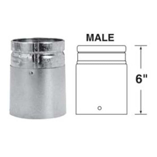 Duravent B-Vent 8" BV to GV Male Adapter