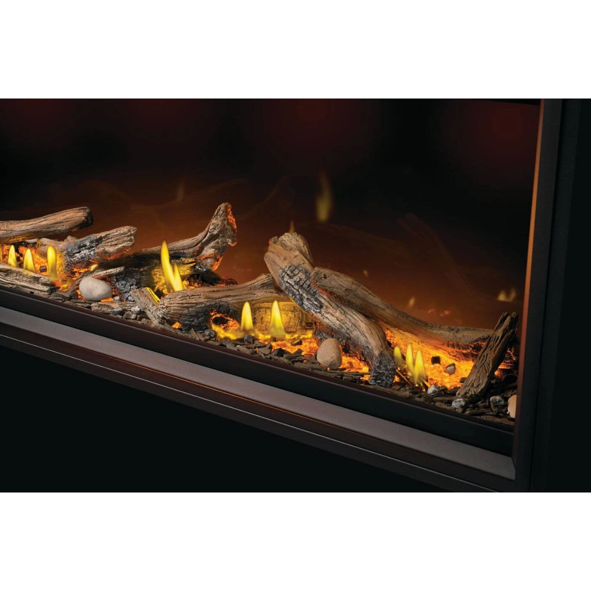 Napoleon Tall Linear Vector 74" Gas Fireplace with Luminous Logs - TLV74L
