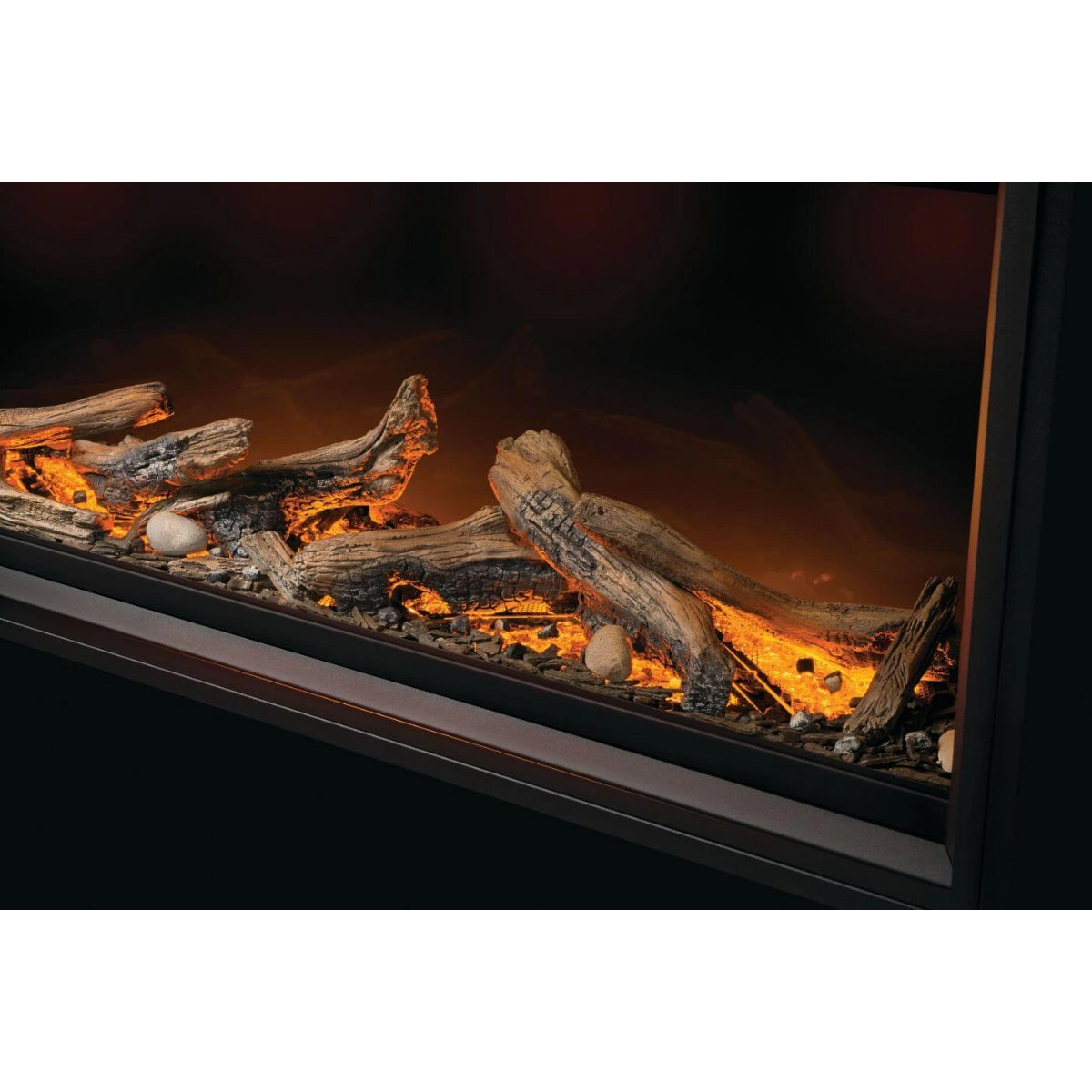 Napoleon Tall Linear Vector 74" Gas Fireplace with Luminous Logs - TLV74L
