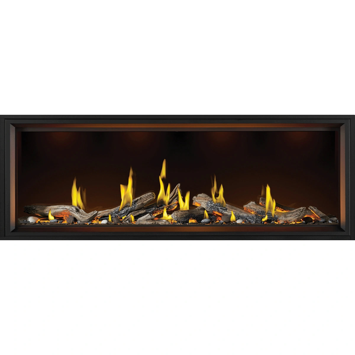 Napoleon Tall Linear Vector 74" Gas Fireplace with Luminous Logs - TLV74L