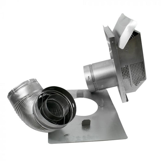 Superior SecureVent Horizontal Termination Kit HT2 Includes SV4.5 90º Elbow - 4.5" x 7.5"