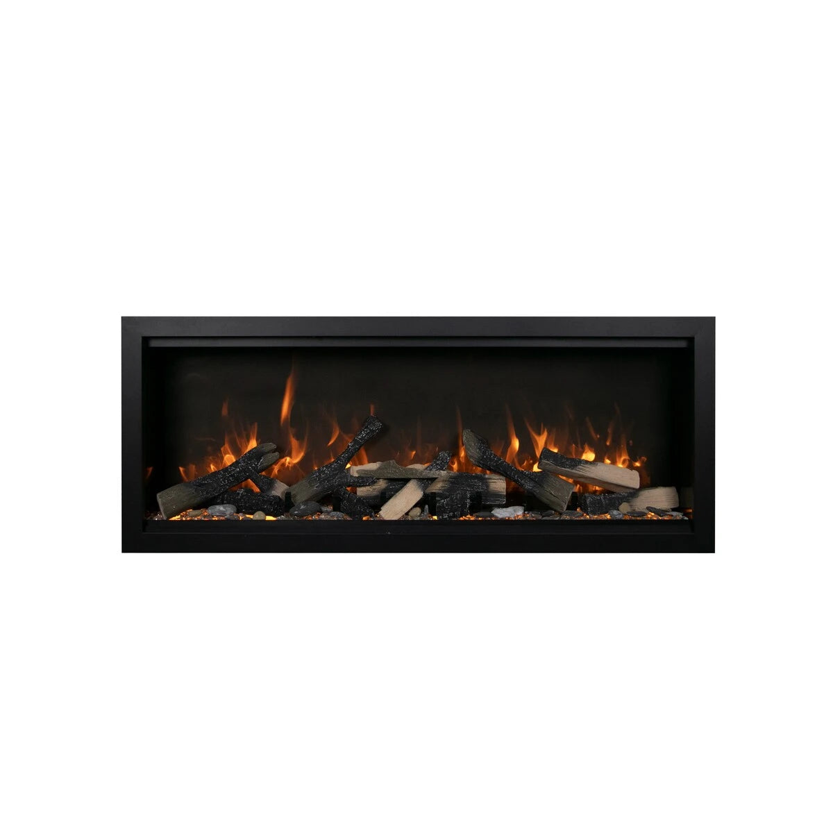 Amantii Symmetry Xtra Tall Smart Electric Fireplace - 74" Indoor/Outdoor, WiFi Enabled