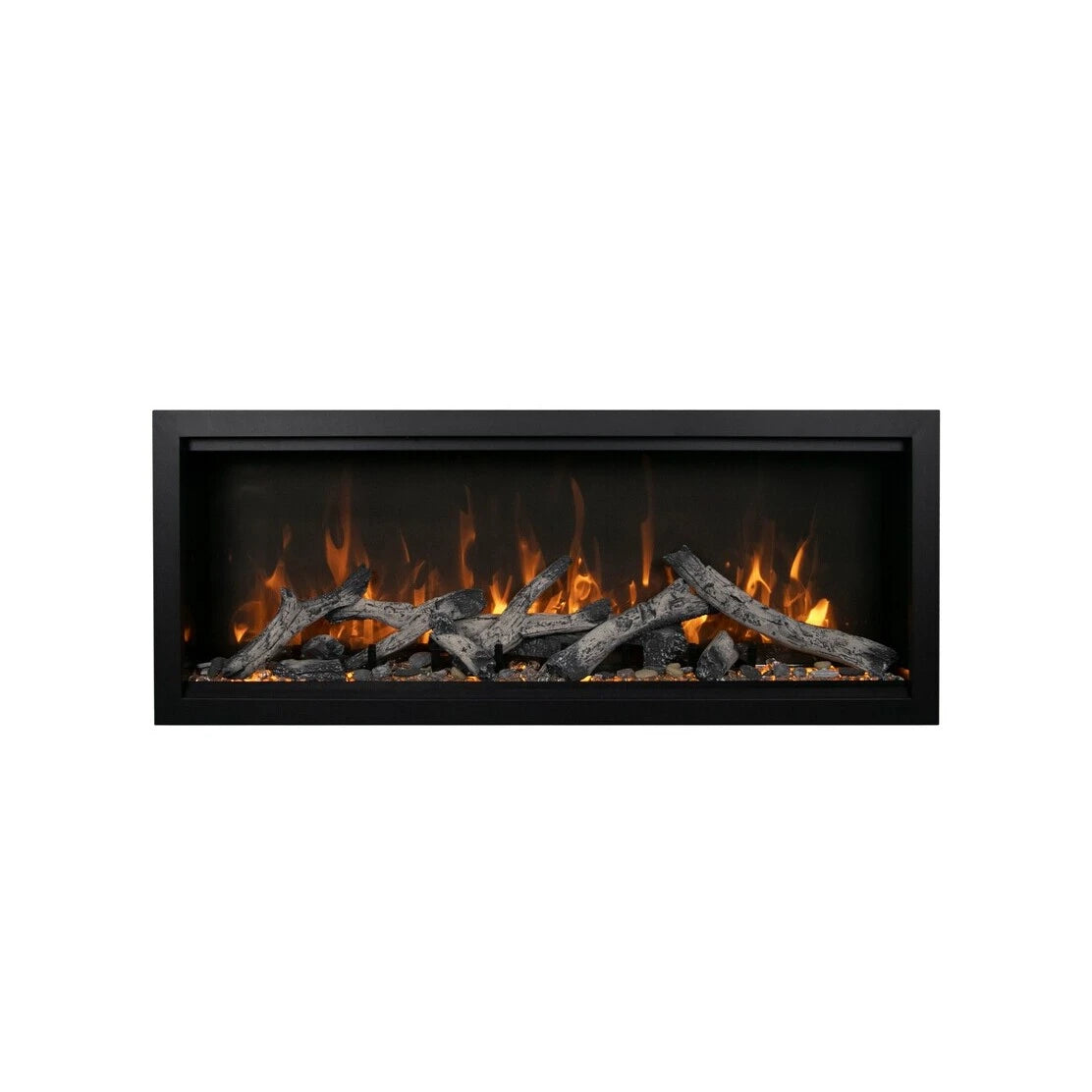 Amantii Symmetry Xtra Tall Smart Electric Fireplace - 60" Indoor/Outdoor, WiFi Enabled
